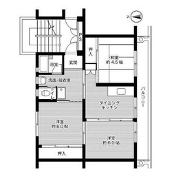 ビレッジハウス小川２号棟の物件間取画像